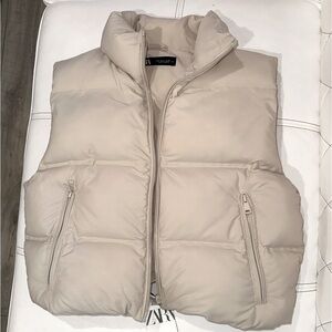 Zara - Puffer Vest - Pearl Gray (S)women